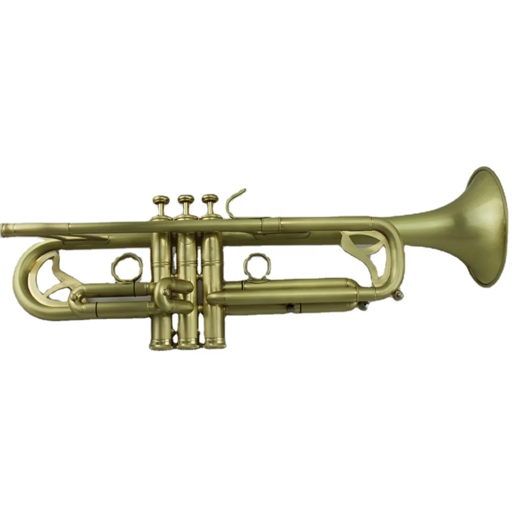 High Grade Original brass color polished trumpet