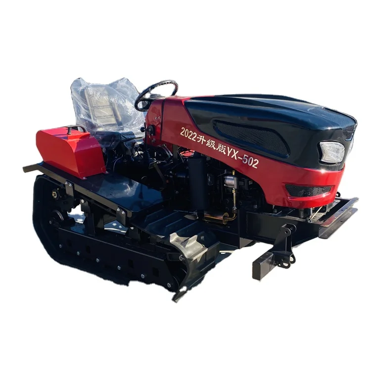 Новый многофункциональный гусеничный роторный культиватор 50 л.с. самоходный траншеекопатель