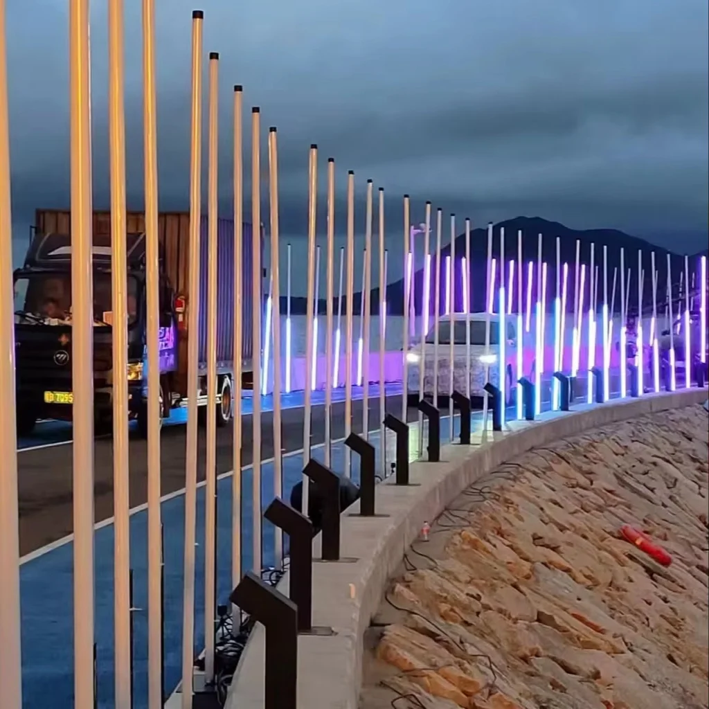 1 5 м Светодиодная трубка с 360 градусами 34 Вт 216 светодиоды 36 пикселей меняющая цвет программируемая Световая для сценического выставочного украшения ночного клуба