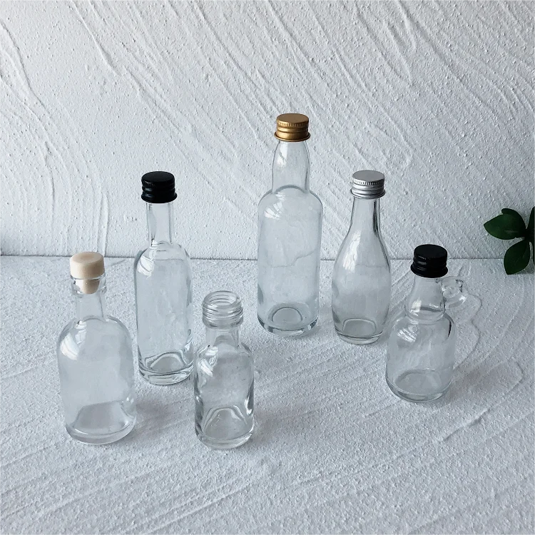 30ml 50ml 100ml Liquor mini wine bottles tequila rum whisky liquor spirit glass bottle