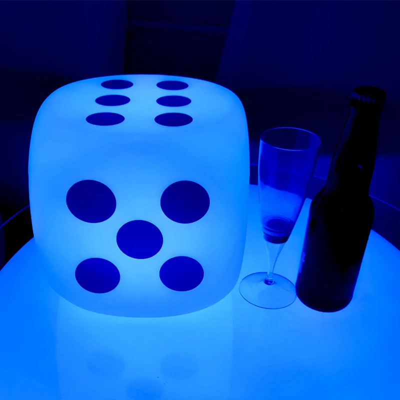 Hire illuminated led cube chair/rechargeable  led cube chair for seat