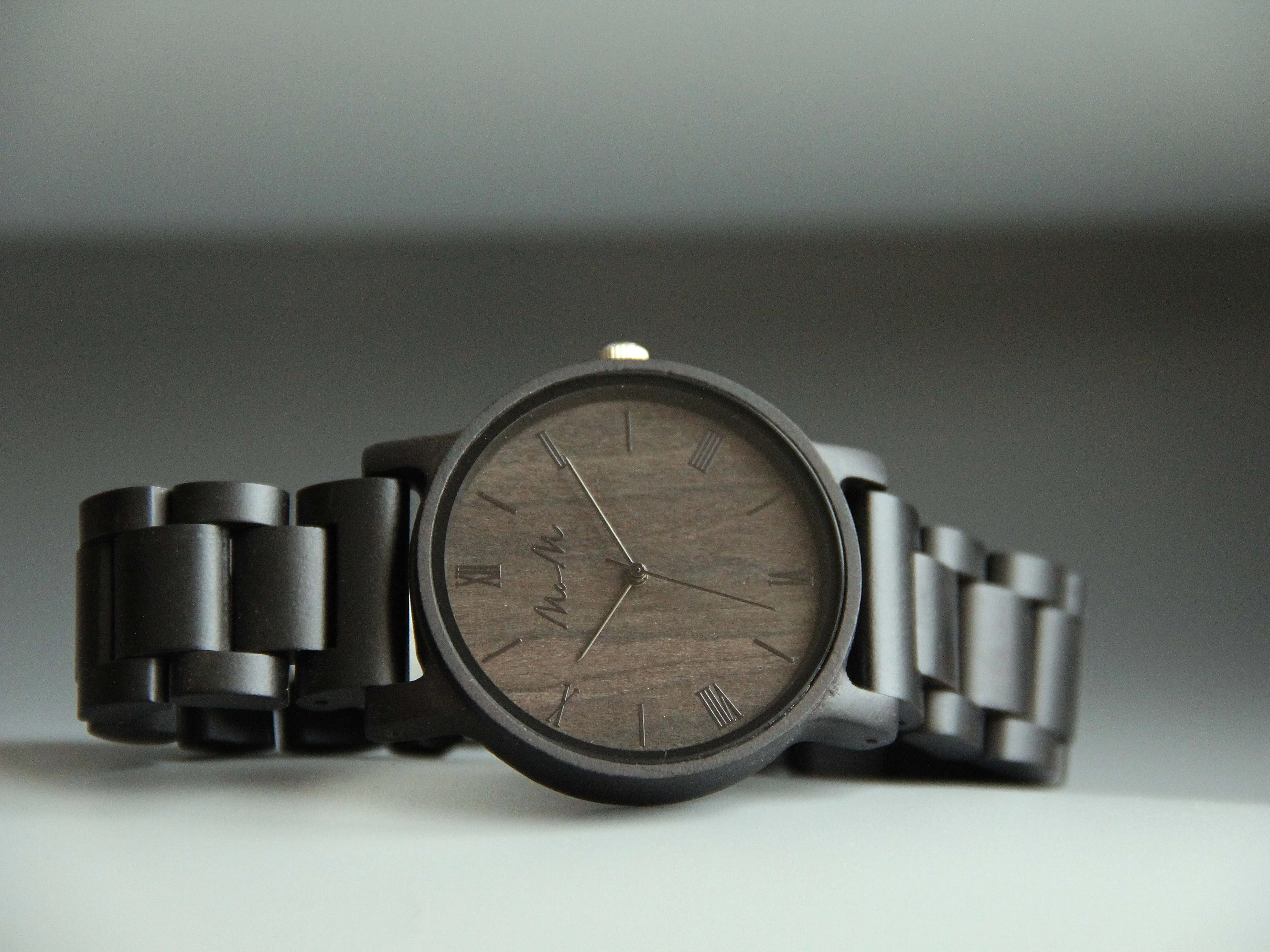 Black Classic Men Wood Watches Custom Logo Watch Dropship