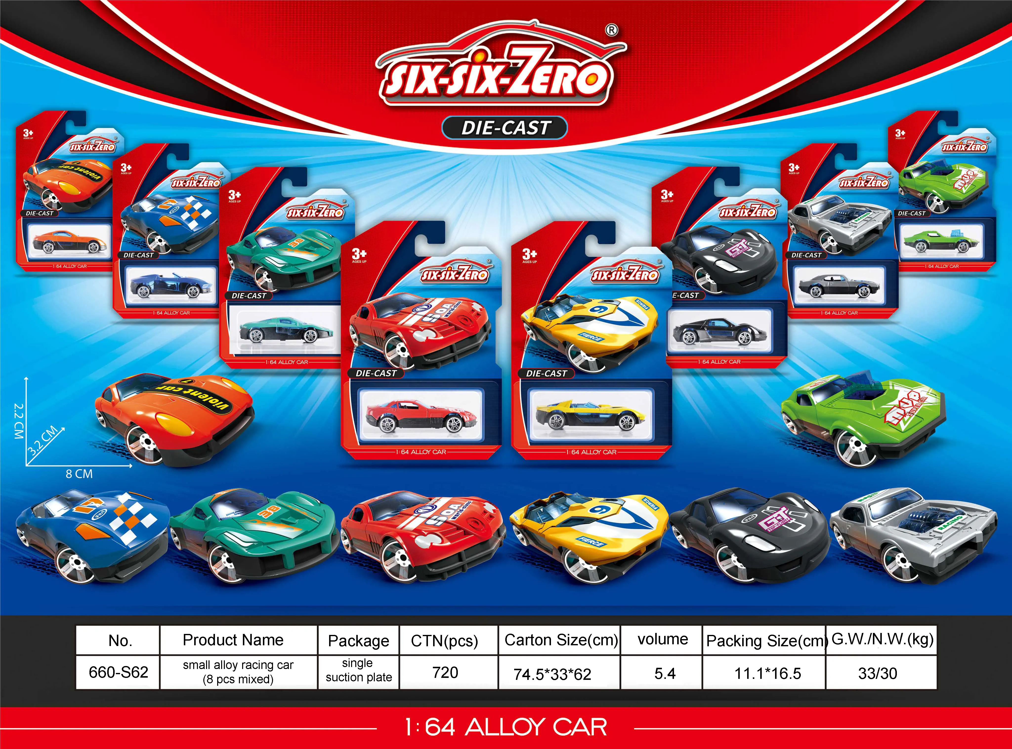 Newest style kids 1:64 alloy sports car small scale metal diecast model car toys