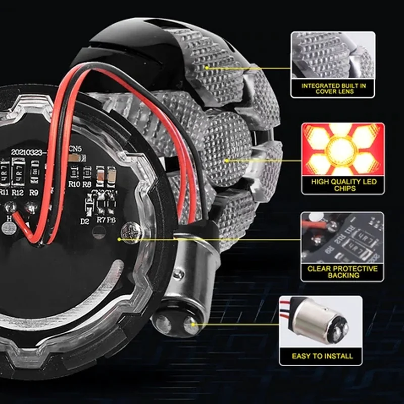 Luces Para Motocicletas Motorcycle Led Reverse Indicator Tail Turn Signals Light For Yamaha Nvx Aerox Rx115 Mt15