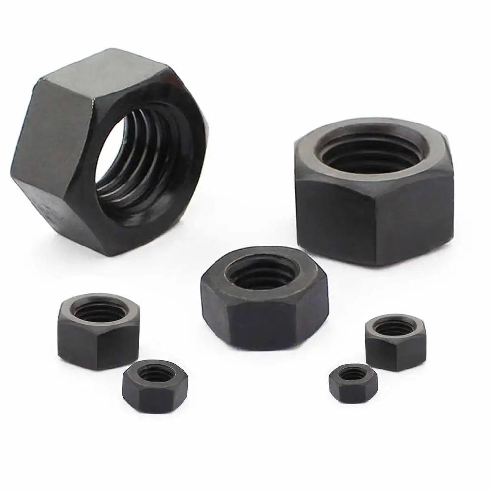 Wholesale price DIN934 metric hex nut black M10 M8 M12