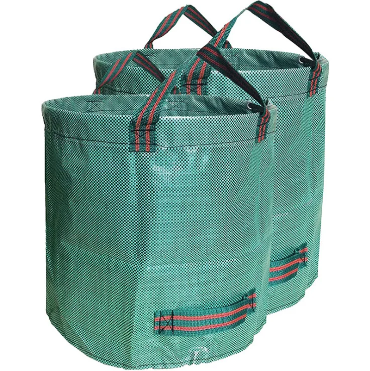 Pp Heavy Duty 272l Foldable Garden Waste Bag For Leaf Collection Garden Bag