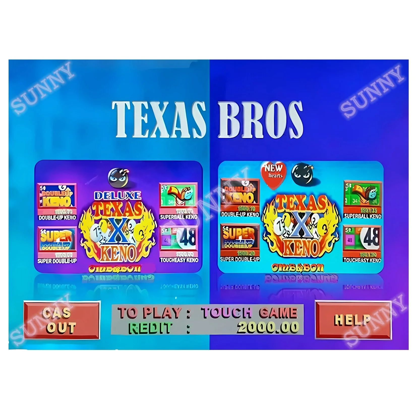 Игровая доска Texas Bros Keno/Texas Keno games WMS 550 POG Got 510 595 Fox 340 Fire link game board