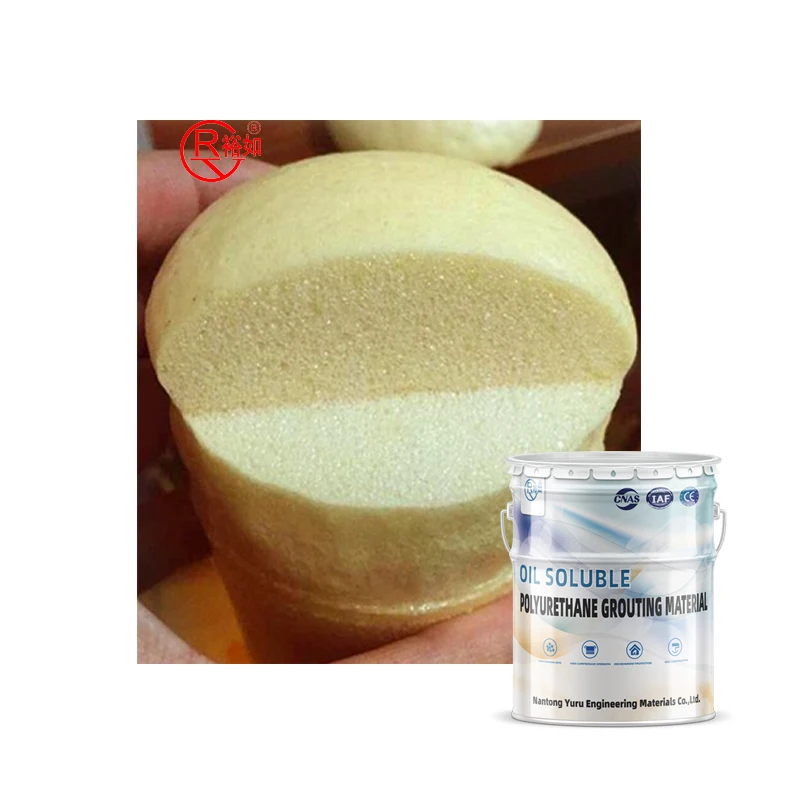 Yu Ru High Quality Polyurethane Foam Grouting Oil Based PU Foaming Agent Hydrophobic Injection Grouting