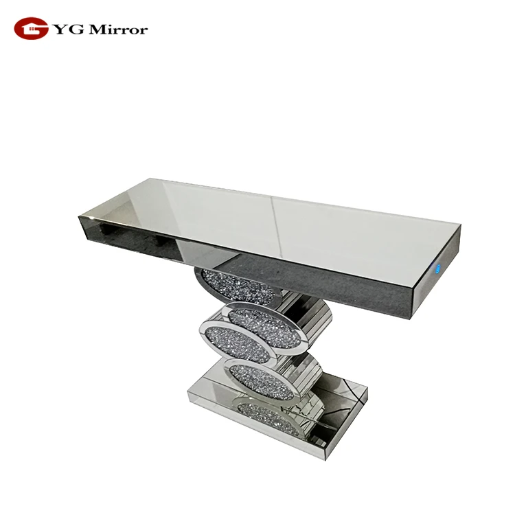 YGJS0461 LED living room furniture Chinese Factory vanity makeup table with lighted mirror design Mirror Console Table