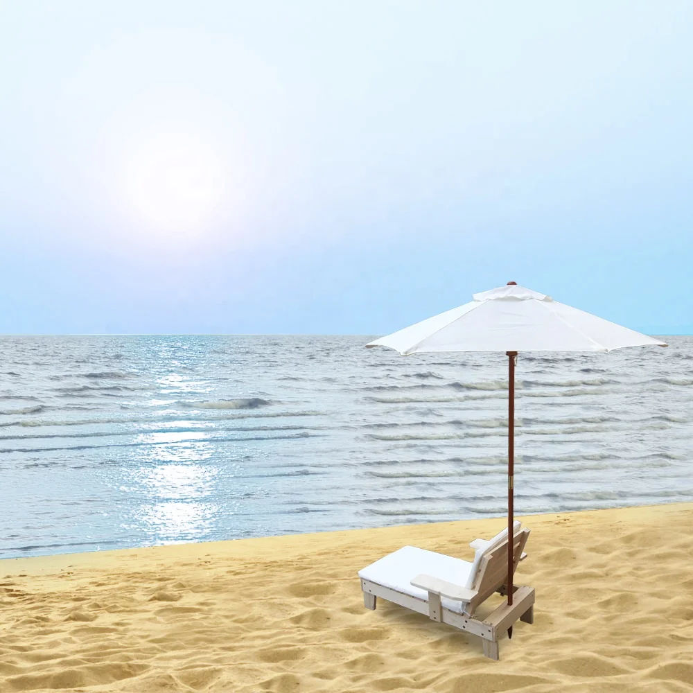 Children Outdoor beach lounge deck chair Furniture Set with Parasol