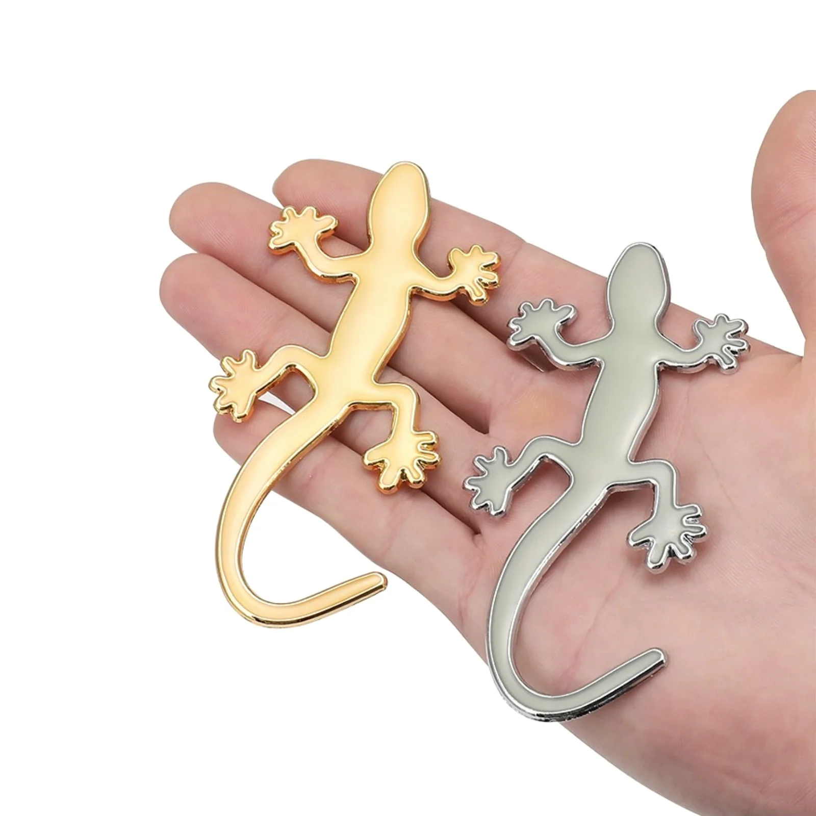 Fluorescent Gecko Lizard 3D Car Sticker Decal Waterproof Reflective Stickers Car Styling Metal Chrome Badge Luminous Gecko