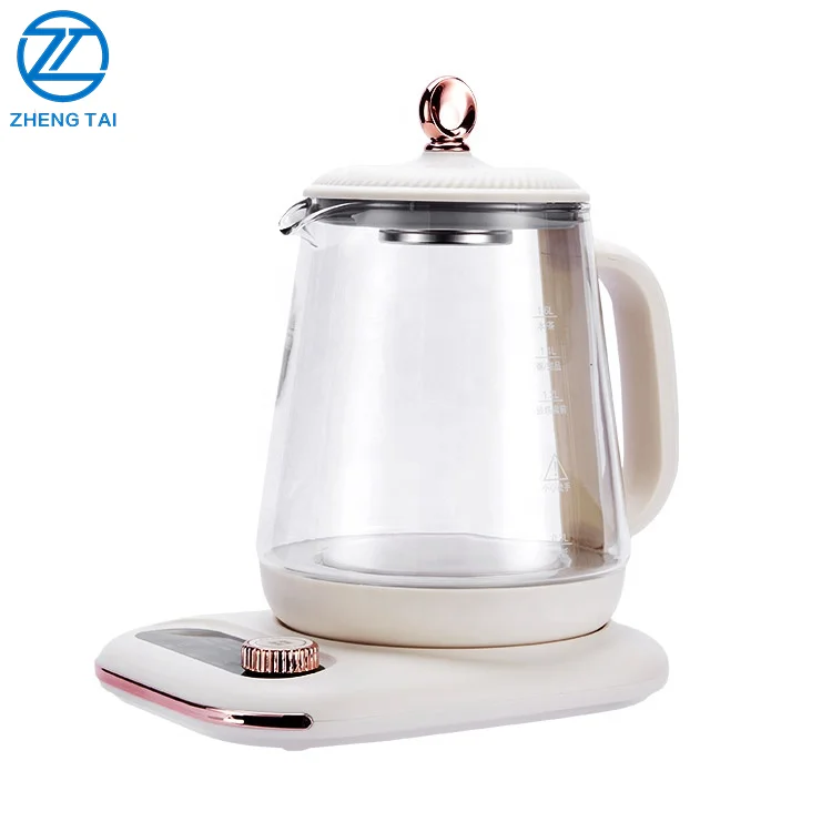 The Hottest Model Multi-purpose Electric Kettle High Borosilicate Glass Tea Machine Program Control Panel Base