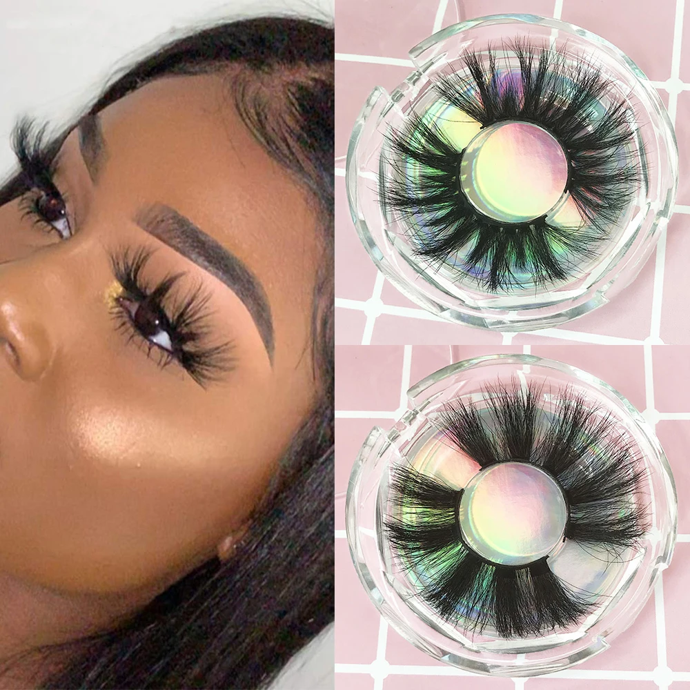 wholesale mink lashes 5D mink eyelashes vendor 25mm mink eyelash