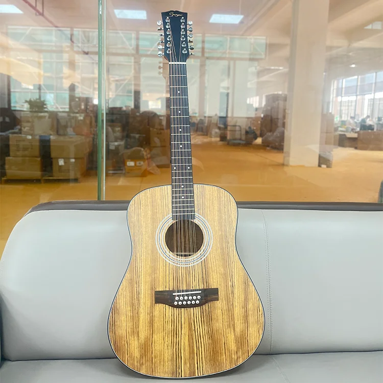 SMIGER 12 steel strings guitar Walnut body Acoustic Guitar for sale