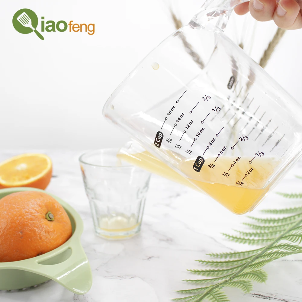 Orange Juicer Press Handheld Lemon Lime Citrus Squeezer with Measuring Cup