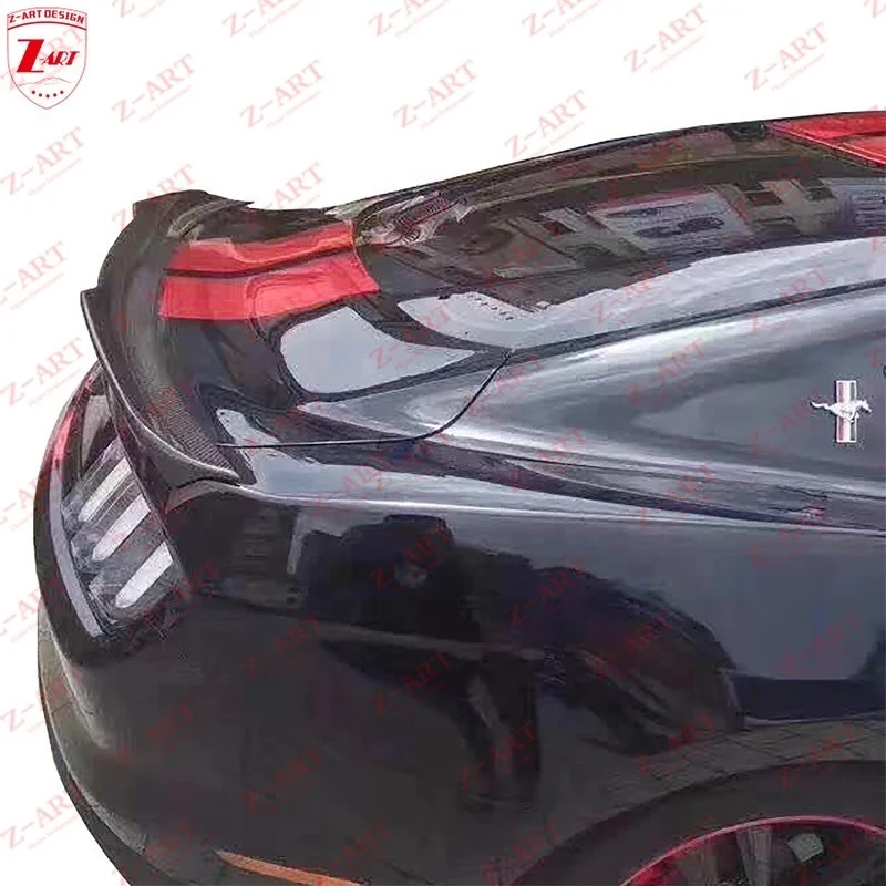 Z-ART Carbon Fiber Rear Wing For Mustang 2015-2017 Carbon Fiber Rear Spoiler For Ford Mustang Tail Boot Spoiler Car Accessories