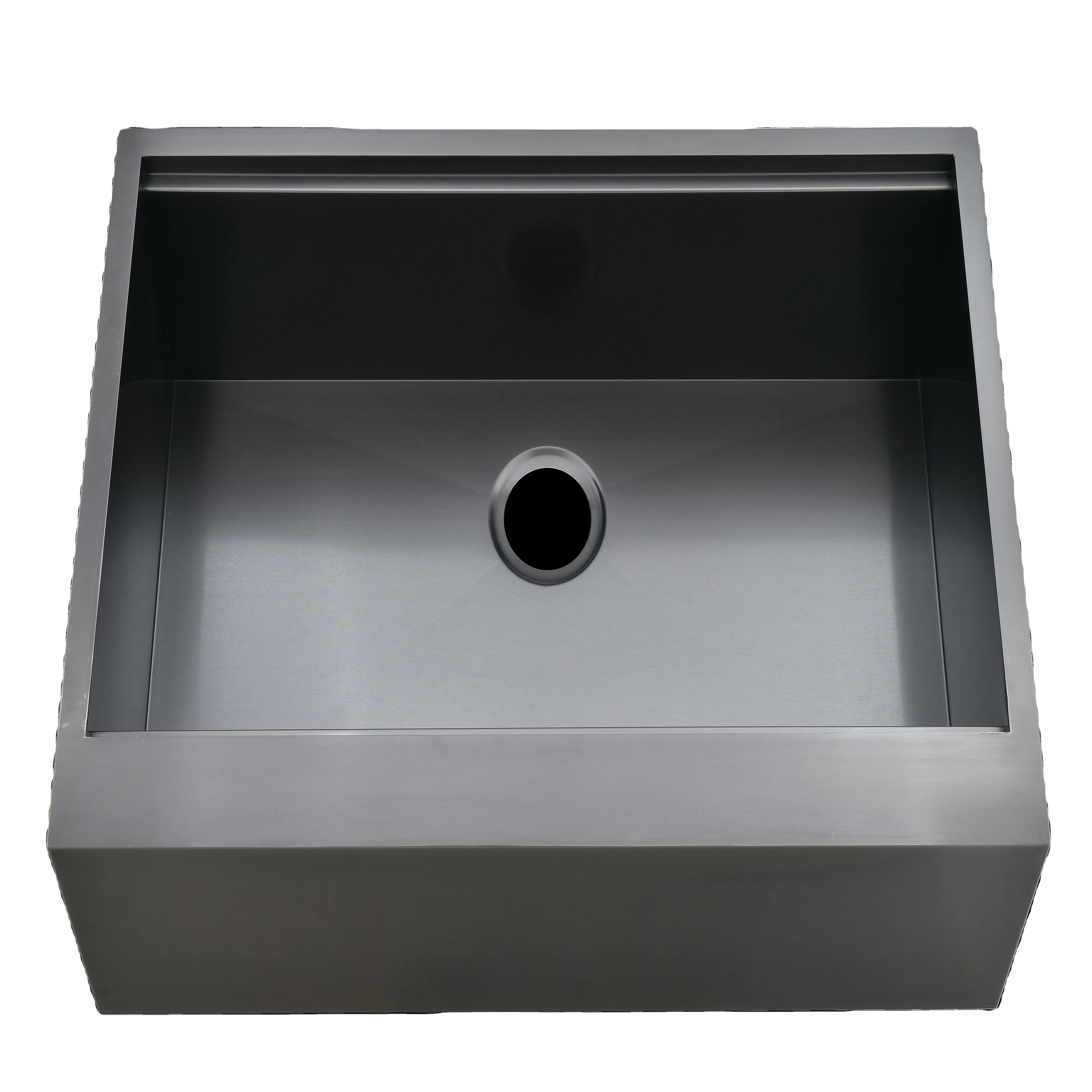 Kitchen Sink Apron Stainless Steel 2024 Black Single Bowl Modern Semi Recess Square Yf-3322zw 5 Years Brushed CN;GUA