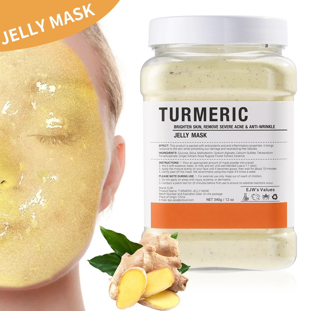 В наличии быстрая поставка Желейная маска порошок Успокаивающая веганская из натурального желе