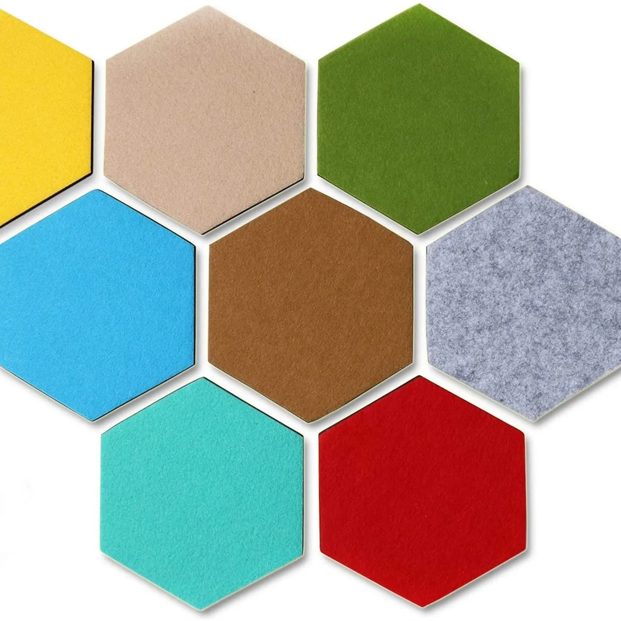 
Hexagon Notice Fabric Felt Pin Board Felt Bulletin Memo Board For Wall Decor 