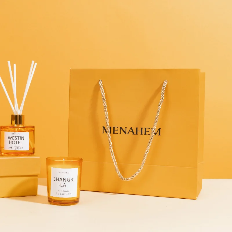 Factory Directly Luxury Design Popular Reed Diffuser No Fire Spiritual Scented Candle Set For Home Hotel Office Gift Use