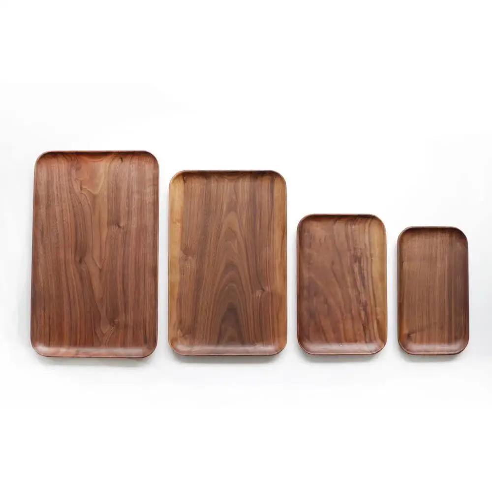 Wholesale Custom Logo Acacia Wood Beach Wood Smoking Tobacco  Serving Rolling Cigarette Wood Rolling Tray