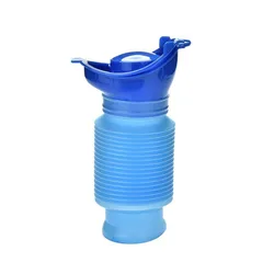 Emergency Portable Urinal Outdoor Camping Travel Car Toilet Pee Bottle 750ml Blue Urinals
