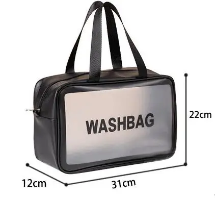 
Fashion Zipper Clear Custom Cosmetic Makeup Bag PVC TPU Transparent Cosmetic Bag 