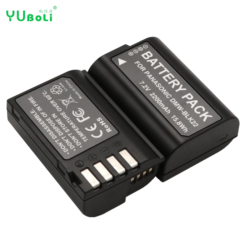 DMW-BLK22  7.2V  2200mAh Rechargeable Camera Battery for Panasonic LUMIX S5