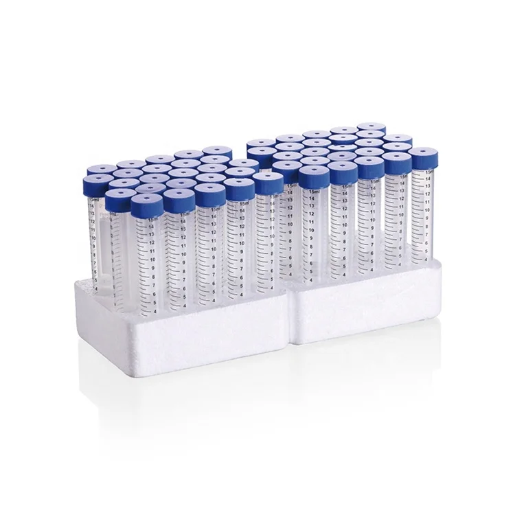 Скрученная Центробежная трубка 15 мл с прозрачной черной