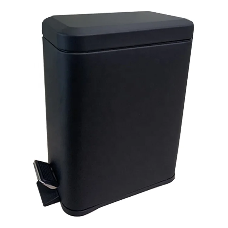 BX rectangle 5L black cold sheet step trash can trash bin waste bin
