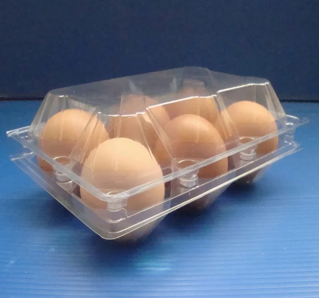 clear blister plastic  chicken egg  trays clamshell  of 12 pcs and 6 pcs