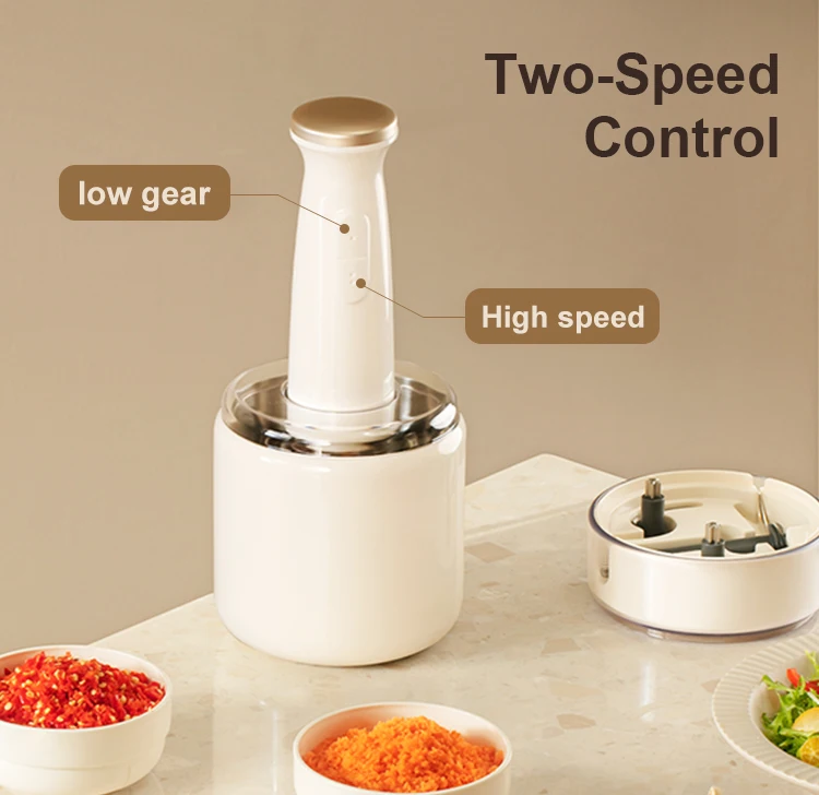New Arrival Low Noise Multi-Function Double-Layered Electric Food Processor Wet And Dry