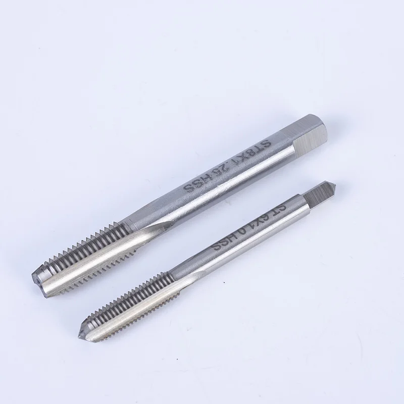 Din352 HSS High-Speed Alloy Steel Tap Die Set Plug Taper Bottom Straight Flute Metric Inch Tapping Screw Thread Hand Tap Case