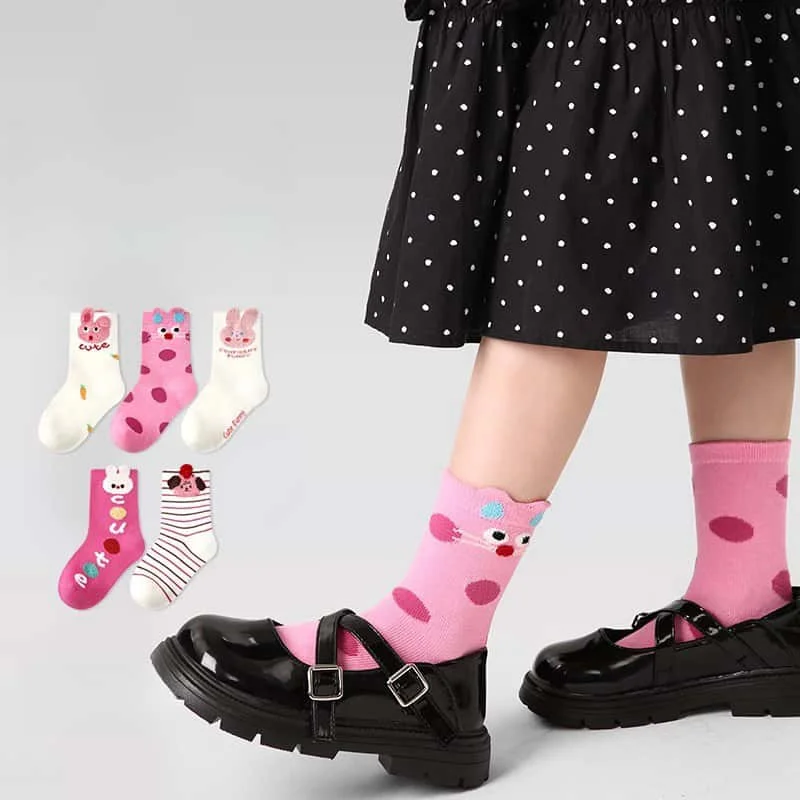 Autumn Winter Boys Socks New Cartoon Car Pattern Mid-Tube Dress Socks Breathable and Sweat-Absorbent for Little Boys Babies
