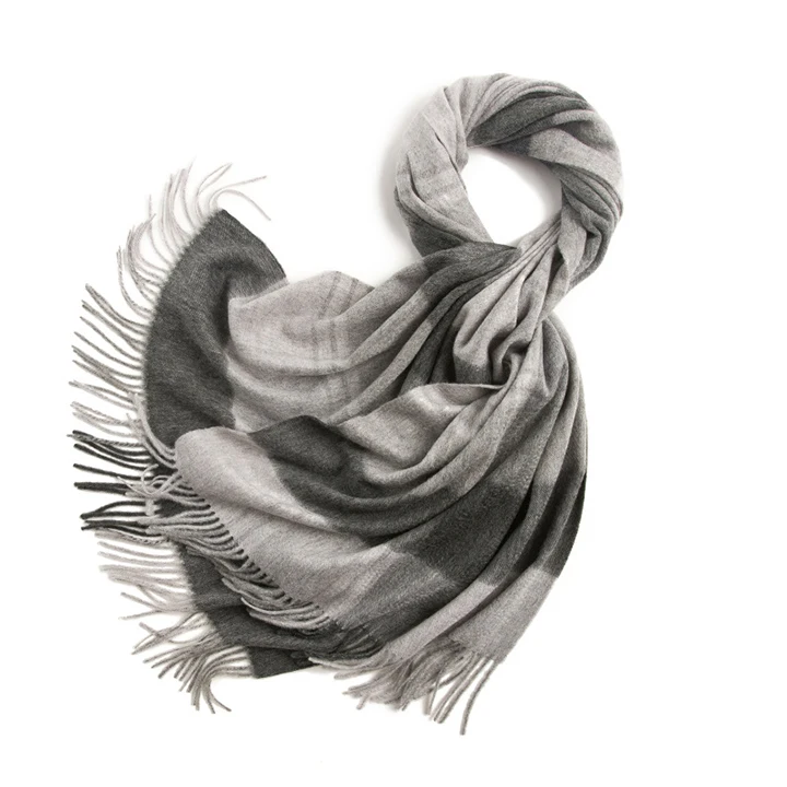 Женский шарф из чистой шерсти в английском стиле для осени и зимы 2020