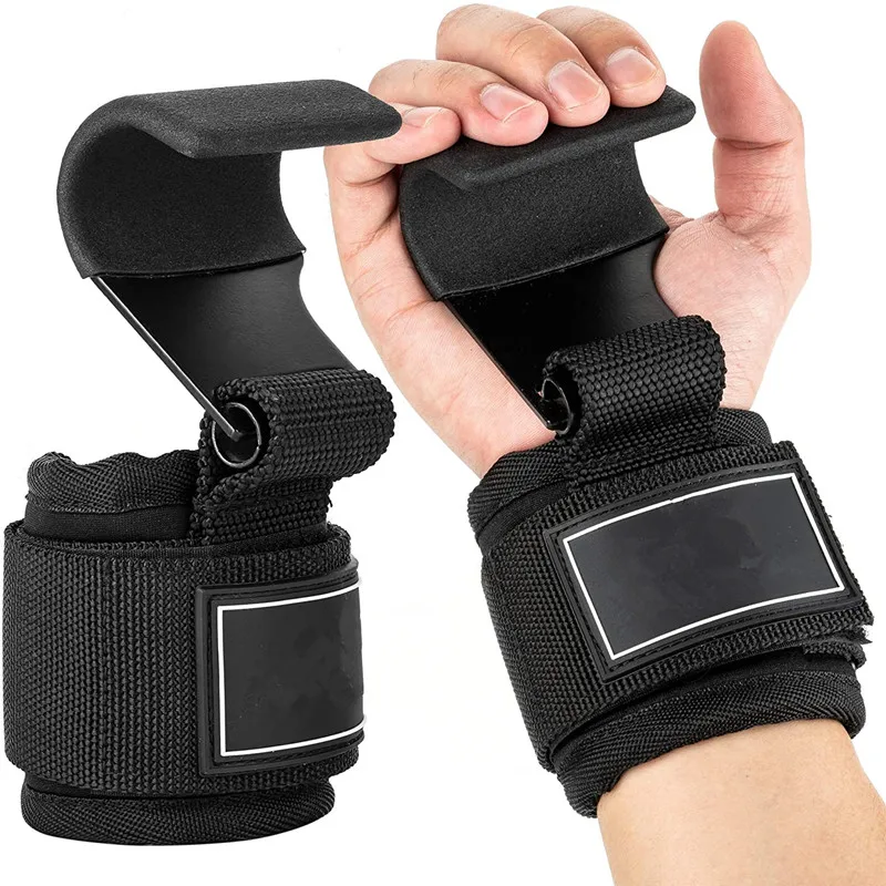 Wholesale Fitness Custom Logo Weightlifting Gym Weight Lifting Hook Straps