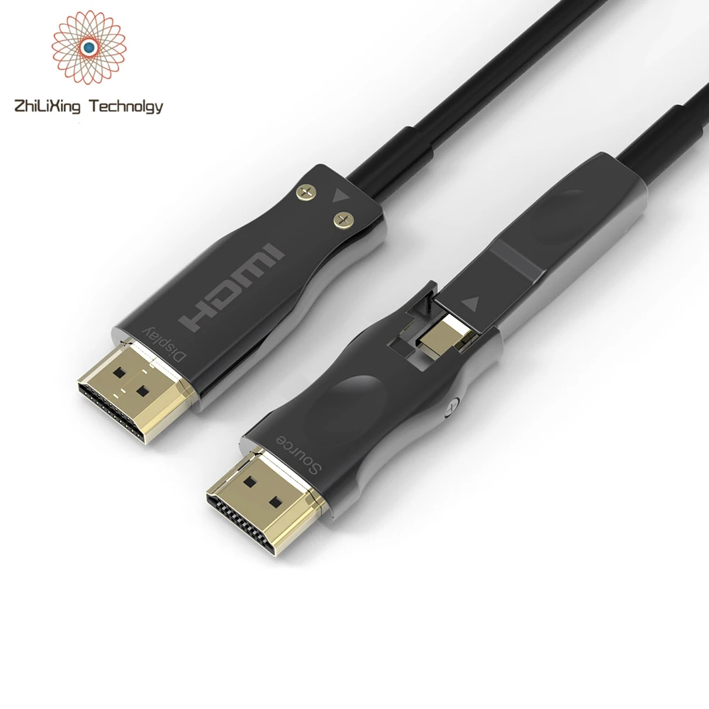 AOC Cable 4K AM TO DM with Zinc Alloy Cover Support 3D for Home Theatre Video Audio Transmission 5m to 30m 50M 100 meters