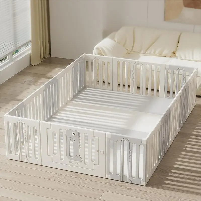 ejiale Baby Play Pens with Mat Folding Game Playground Kids Play Yard Plastic Indoor Fence Playpen for Baby and Toddlers