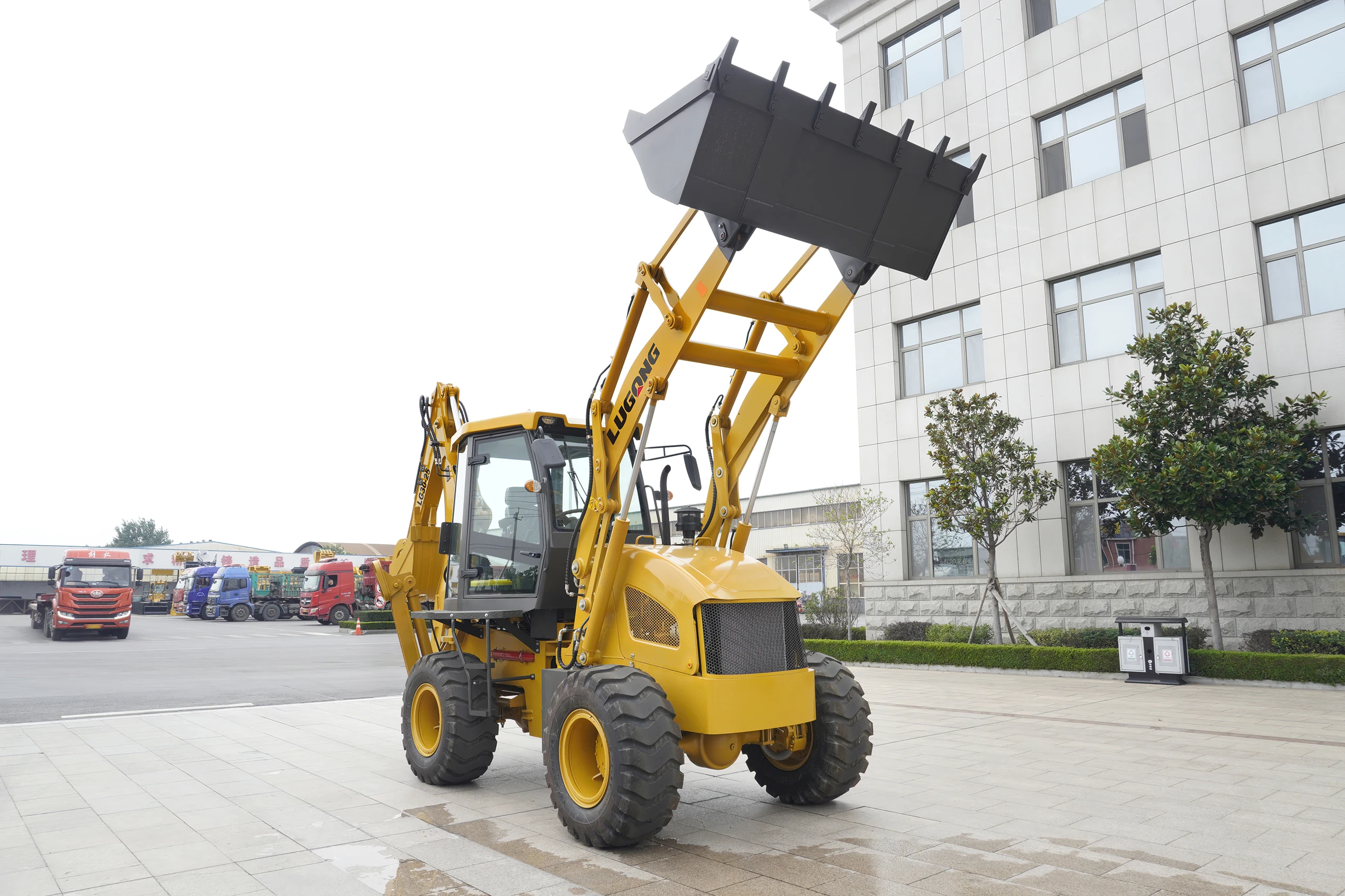 LUGONG LG30-25 Hot sale China price compact 4x4 chinese mini backhoe loader small articulated backhoe excavator wheel loader