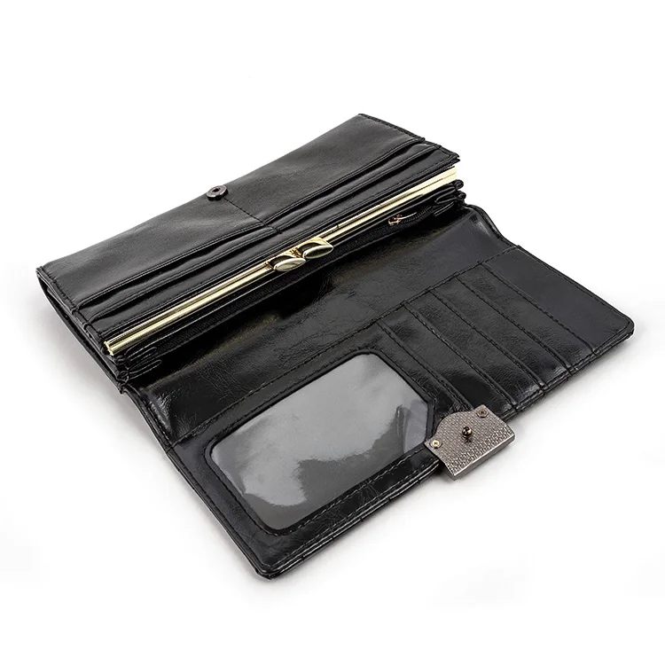 Newest Style Leather Wallets for Ladies Credit Card Holder Fashion Womens Wallets Money Organizer Slim Ladies Wallets Clutch