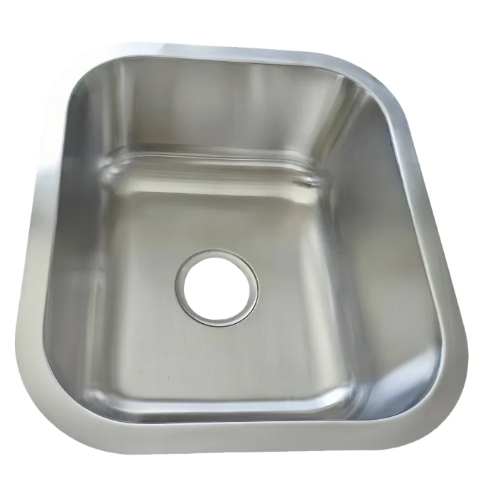 1515 современный дизайн одна чаша подмонтированная SUS304 раковина из нержавеющей стали небольшая домашняя кухонная