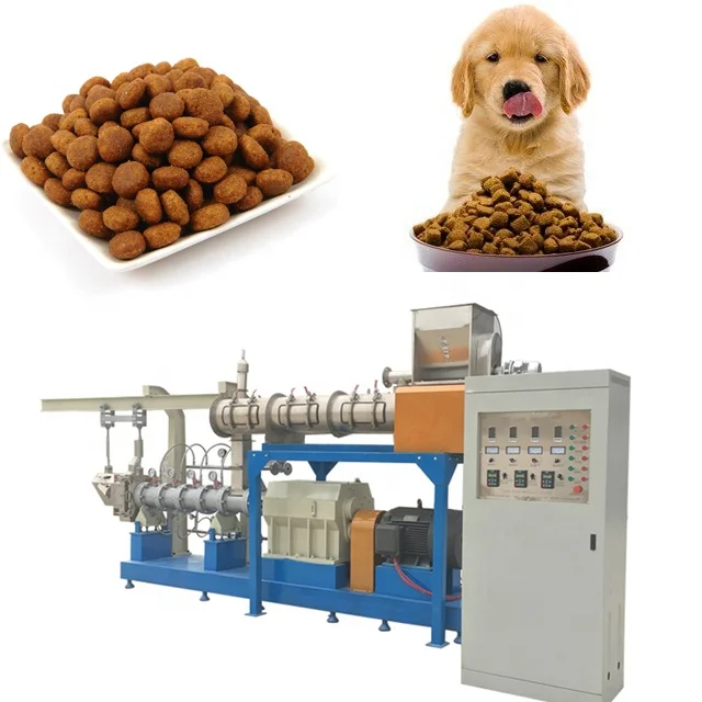 cat feed processing machines automatic dog food production line pet food extruder pressing machinery