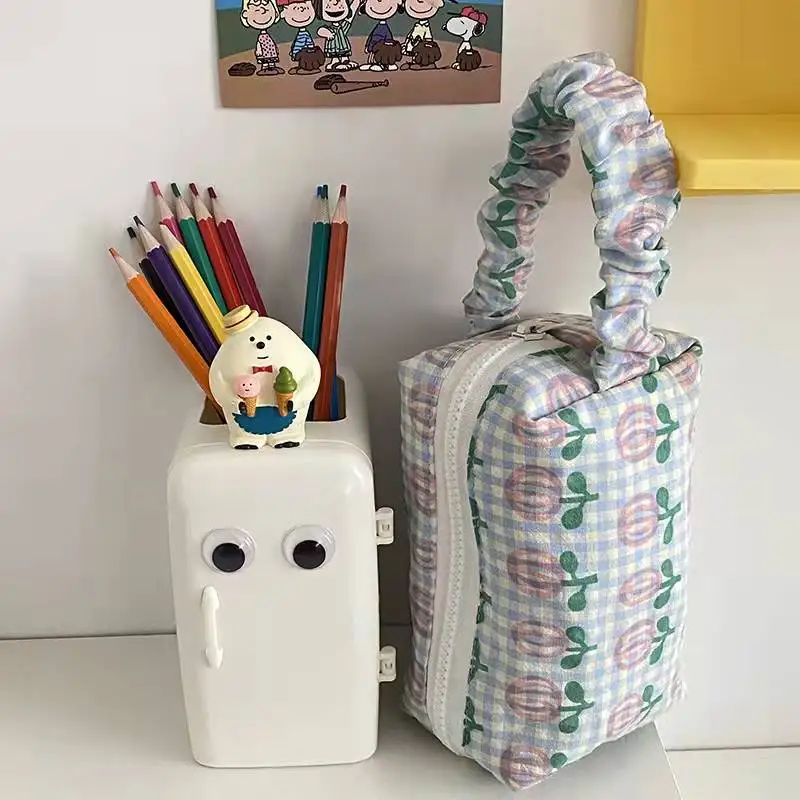 Wholesale Pencil Pen Case Pouch  Bag Pencil Holder Student Stationery Bag Office Storage Organizer Pouch