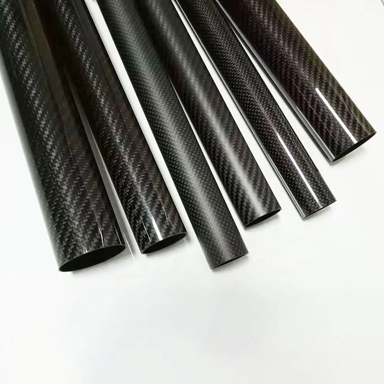 Wholesale 3K glossy carbon fibre tubing, carobon pole