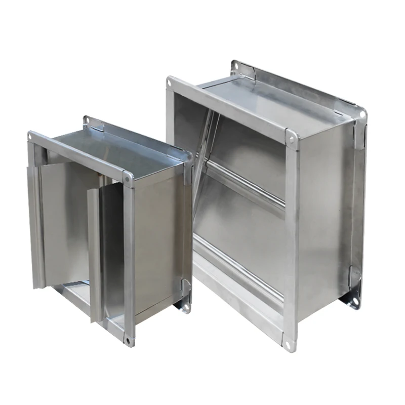 Stainless steel square ventilation duct check valve globe valve air flow control valve