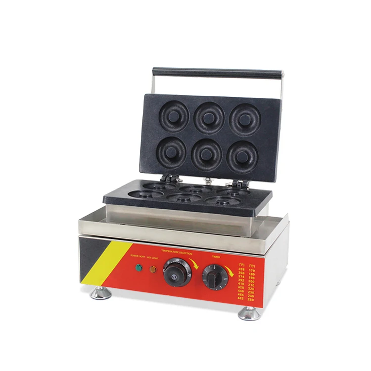 Недавно 6 отверстий Электрический пончик машина для выпечки/пончик делая машину/пончик покупателей пластина