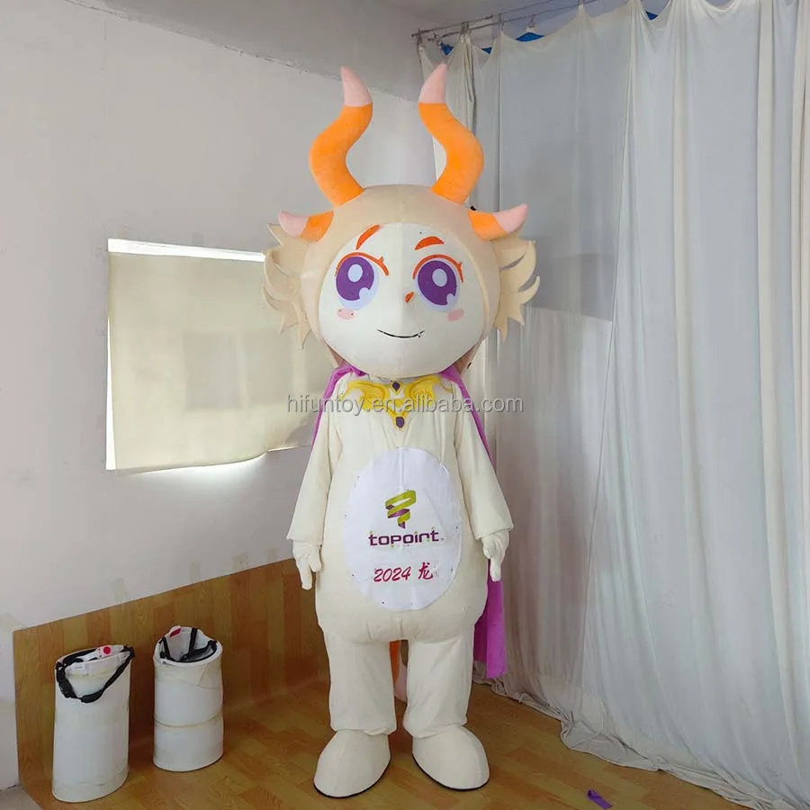 Funtoys factory professional custom dragon mascot costumes adult size cartoon Festive performance props mascot costume for sale