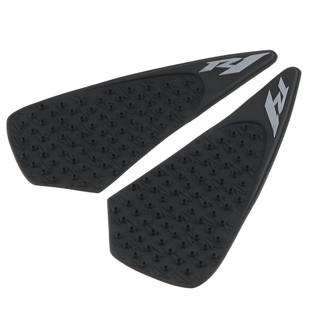 Motorcycle Tank Black Grip Pads For YAMAHA R1 2004-2006 Protector Sticker Decal Gas Knee Grip Tank Traction Pad Side