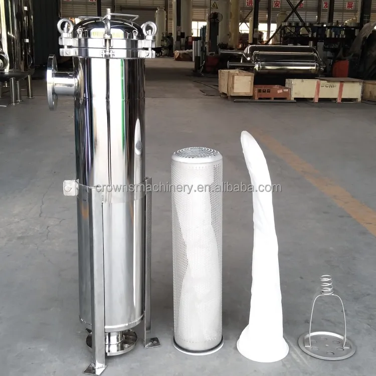 Industrial Stainless Steel Filter Equipment High Pressure Multi-Bag Filter Housing in oil paint ro water system