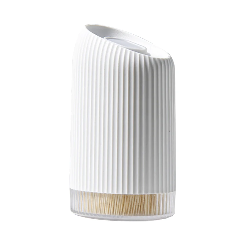 Bamboo Tooth Pick Holder Container Toothpicks Storage Box Dispenser